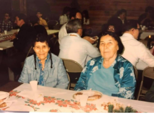 Maggie Isaac and Doris Charles